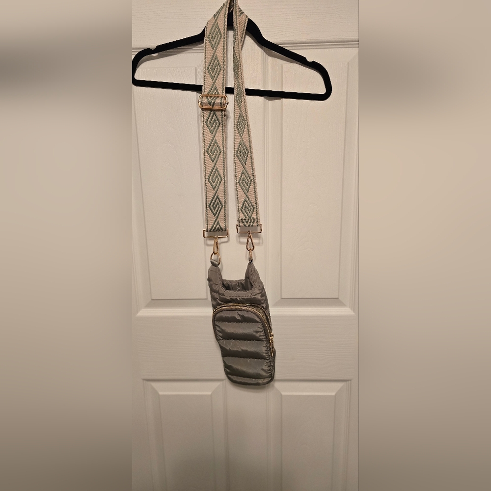 WanderFull Quilted Belt Bag with Patterned Strap